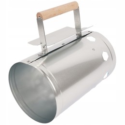 Tvirtas kaminas anglims, briketams, griliui, ugniai židinio starteryje uždegti