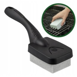 Valymo akmuo su rankena grilio grotelėms