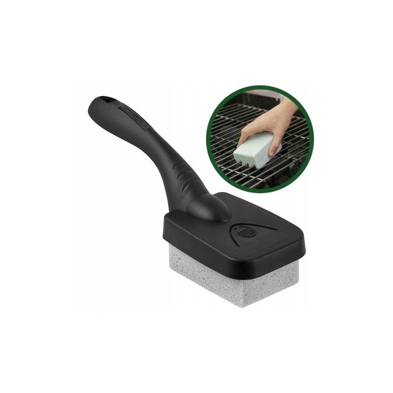 Valymo akmuo su rankena grilio grotelėms