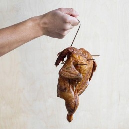 Trigubi vištienos rūkymo kabliukai, 5 vnt