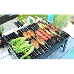 Turistinis grilis sulankstomas sodo nešiojamas lagaminas stovyklavimo anglis