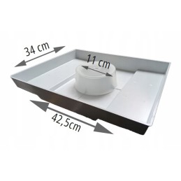 4l stačiakampis plastikinis tiektuvas