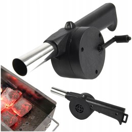 Handheld blower for lighting a grill fire