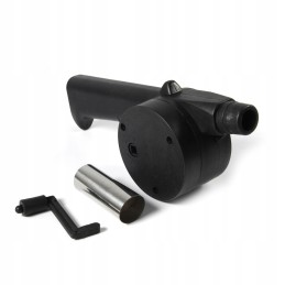 Handheld blower for lighting a grill fire