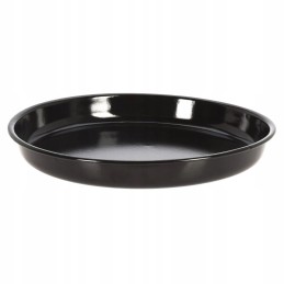 Apvalus plieninis kepimo padėklas, juodas, 26 cm, 5 cm, BBQ