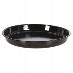Apvalus plieninis kepimo padėklas, juodas, 26 cm, 5 cm, BBQ