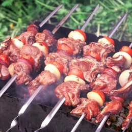 Iešmeliai 60cm grilio smeigtukai 6 vnt.