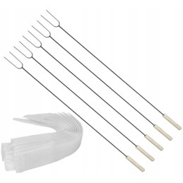 Židinio šakutė 100 cm 5 vnt. + Velcro juostos 15 cm