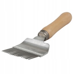 Tiesios šakės dangtelio atplėšimo įtaisas su 18 adatų