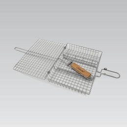 Grotelės mėsai, žuviai ir daržovėms kepti, uždaros, plieninės grilio grotelės 24x30