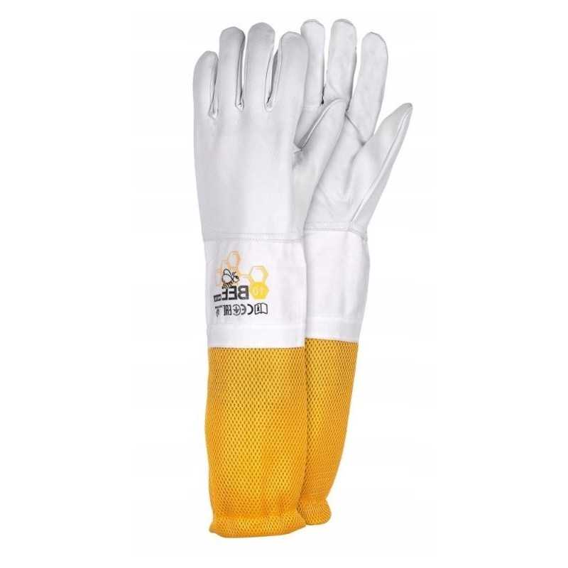 Apsauginės bitės pirštinės, pailgintos per alkūnę bitininkui