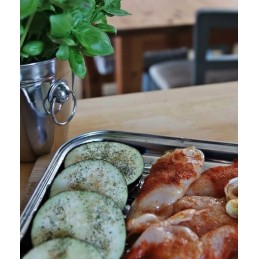 Daugkartinio naudojimo plieninis grilio padėklas