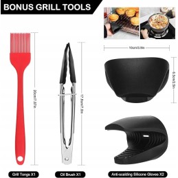 Kepimo skarda, grilio krepšelis su žnyplėmis, teptukas tepimui ir 2 silikono gabalėliai