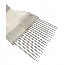 Tiesios adatos šakių atsukimo mašina, nerūdijančio plieno adatos, medinė rankena