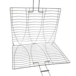 Metalinės grotelės žuviai kepti, 28x55,5 cm