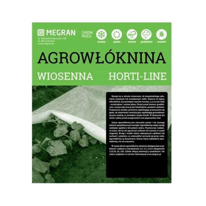 Agrotekstilė agurkams ir daržovėms 1,6x20m 17g/m megran