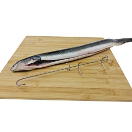 H 329 kabliukai unguriams rūkyti, ilgis 32cm, rūkymo kabliukas, 4 peiliukai, lenkiškas kabliukas