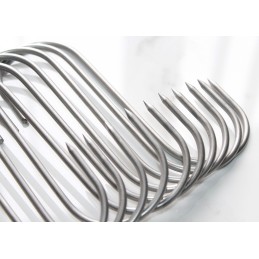 Rūkymo kabliukai 10 vnt, nerūdijančio plieno kablys, 4 0 mm