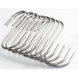 Rūkymo kabliukai 10 vnt, nerūdijančio plieno kablys, 4 0 mm