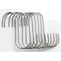 Rūkymo kabliukai 10 vnt, nerūdijančio plieno kablys, 4 0 mm