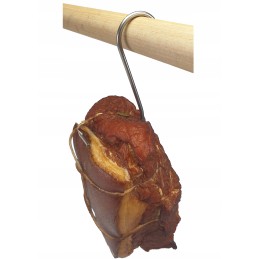 S 310 mėsos kabliukai 10 cm, nerūdijantis plienas, šaltų mėsos gaminių rūkymui, gammon