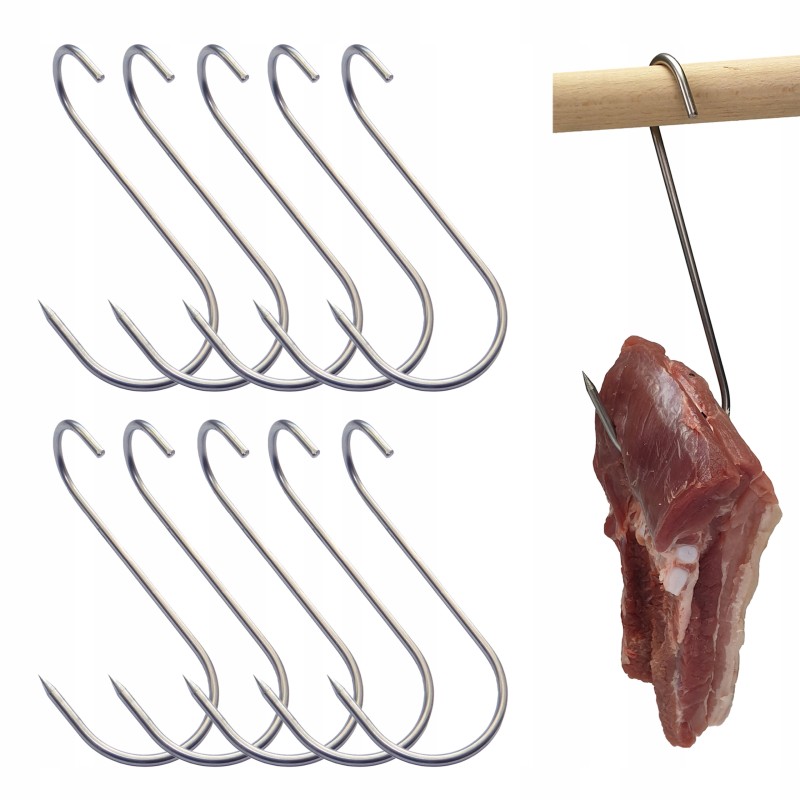 S 417 b kabliukai 17 cm, susukti šoninei rūkyti, lenkiški šonkauliukai, ja stallux