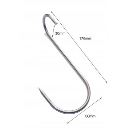 S 417 b kabliukai 17 cm, susukti šoninei rūkyti, lenkiški šonkauliukai, ja stallux