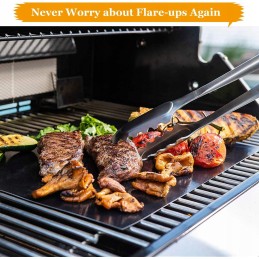 Grilio kilimėliai, rinkinys iš 5 grilio kilimėlių, 40 x 33 cm