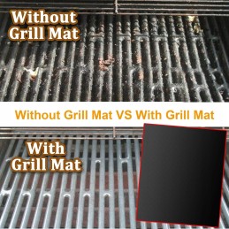 Grilio kilimėliai, rinkinys iš 5 grilio kilimėlių, 40 x 33 cm