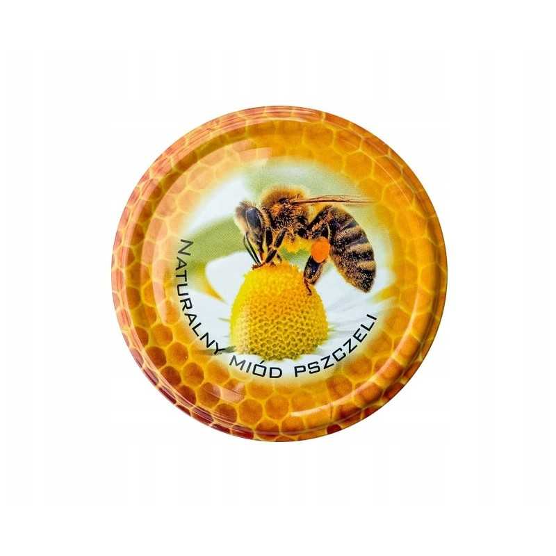 50x medaus kamšteliai, skersmuo 82, medaus indeliui su dangteliu