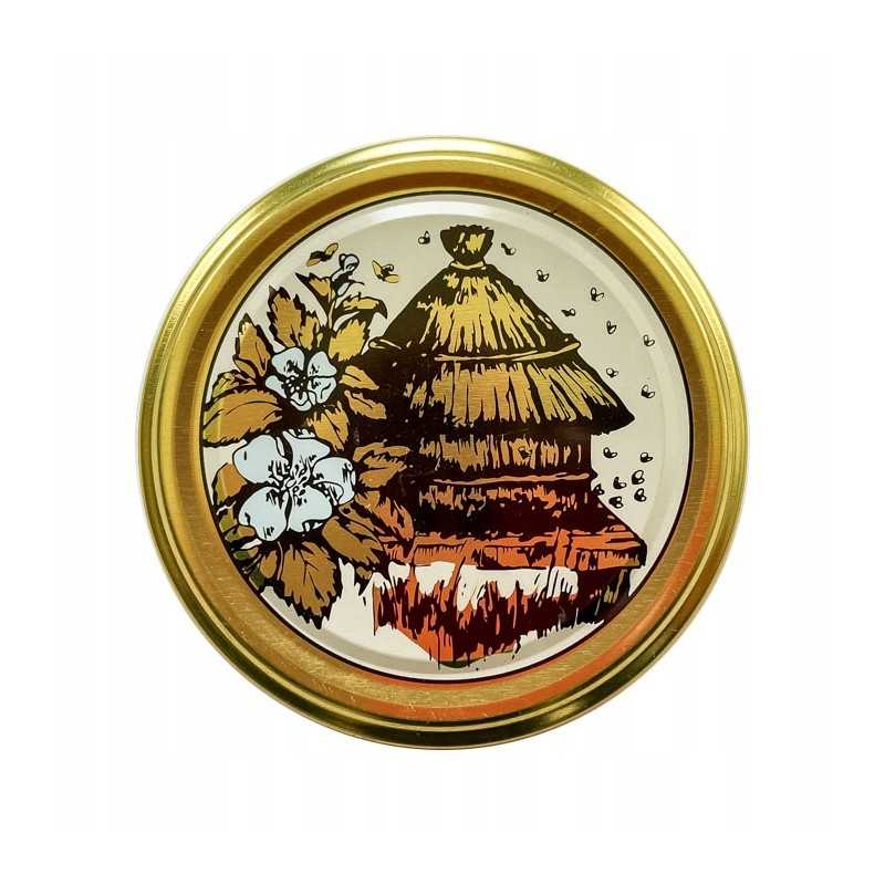 50x medaus kamšteliai, skersmuo 82, medaus indeliui su dangteliu