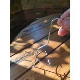 H 322 m trigubi kabliukai žuviai rūkyti, 5vnt nauji