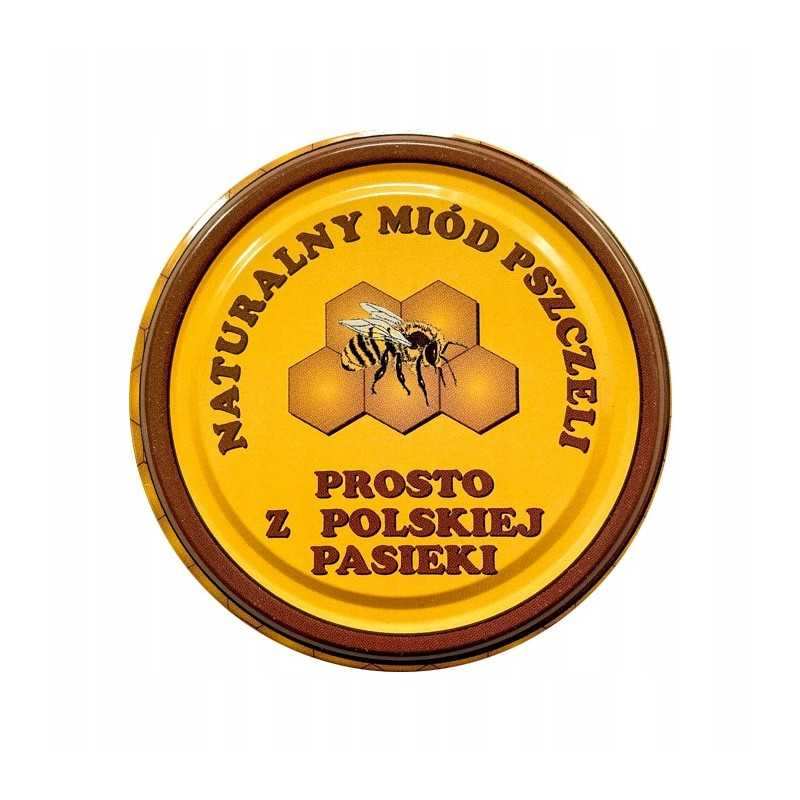 50x medaus kamšteliai, skersmuo 82, medaus indeliui su dangteliu