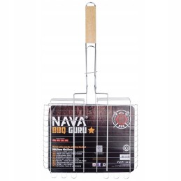 Metalinis grilio krepšelis bbq guru 32x24 5 cm nava