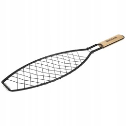 Žuvies grotelės, plieninės, juodos, nepridegančios, 60x14, 5 cm, Vagga