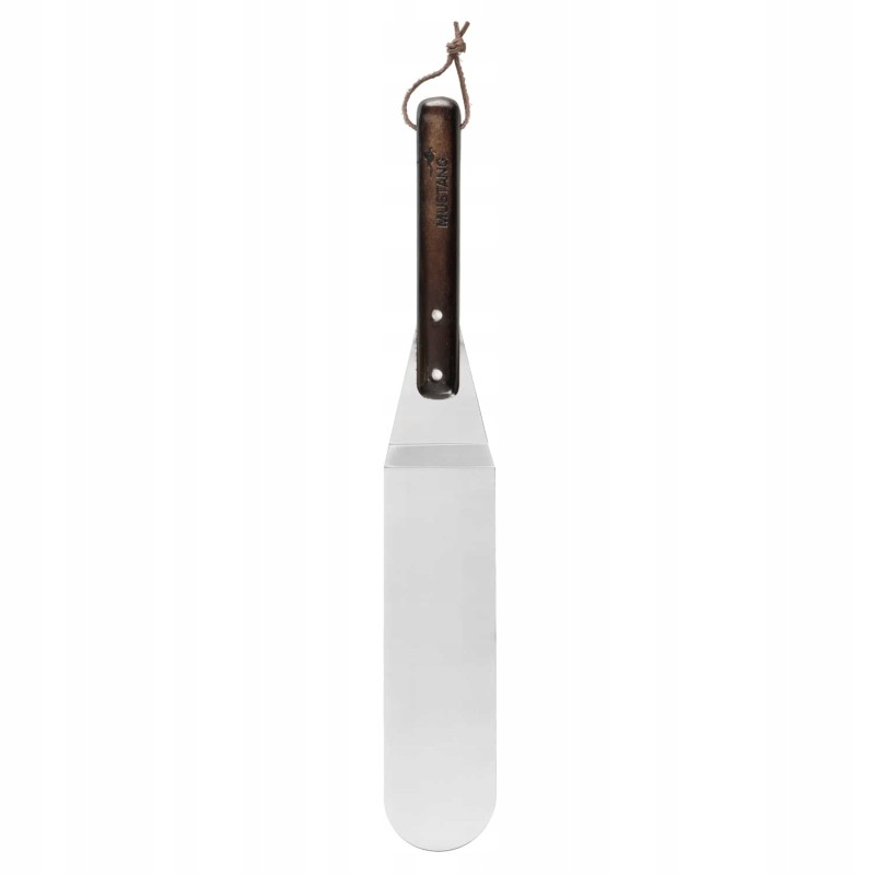 Mentele, grilio mentelė, ilga, siaura, su medine rankena – mustangas