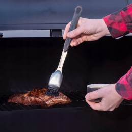 Virtuvinis grilio šepetys su aukščiausios kokybės silikoniniais šereliais – mustangas
