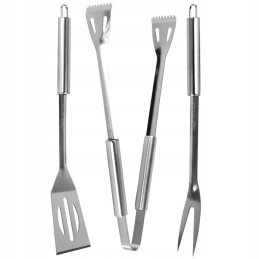 Inox bbq indų rinkinys - 7,5 x 5 x 37 cm