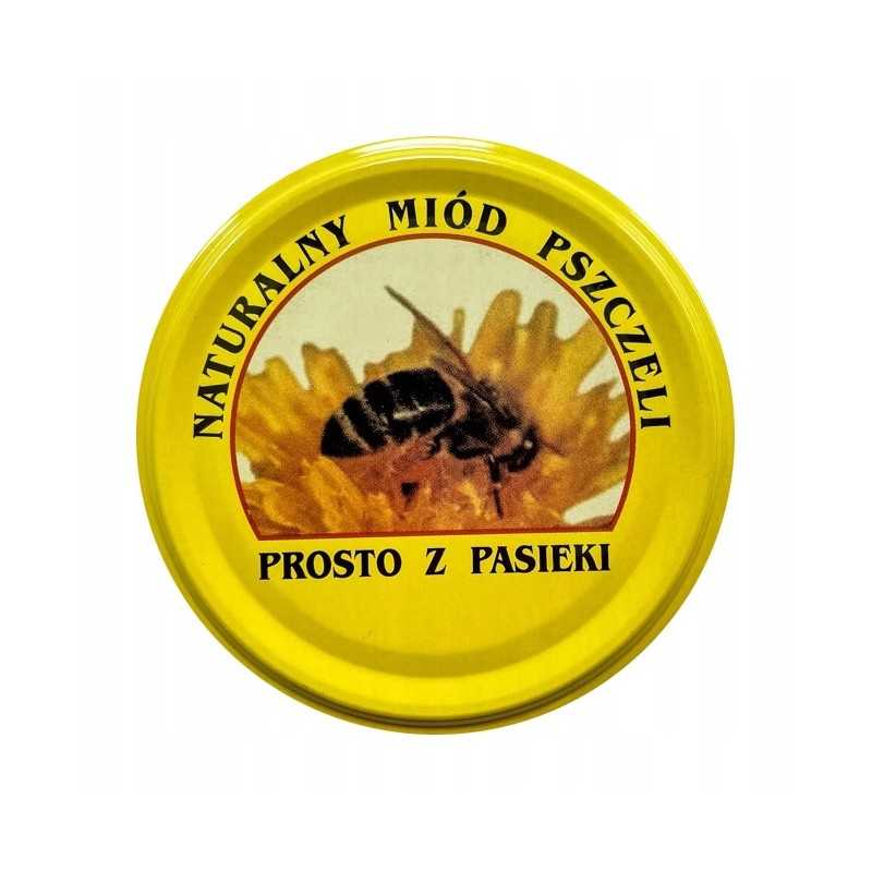 50x medaus kamštelių skersmuo 82 vienam indeliui medaus dangtelis