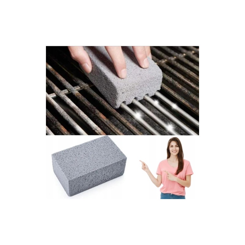 Akmeninis šepetys grilio grotelių valymui