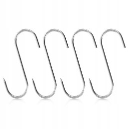 Kabliukas plieninis rūkymo kabliukas, rinkinys 4 vnt 15x12 cm