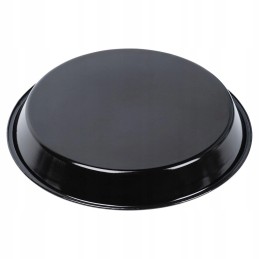 Apvalus plieninis kepimo padėklas, juodas, 28 5 cm