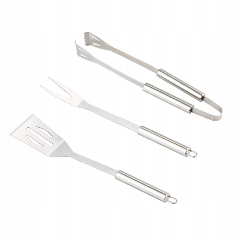 Plieninis kepsninės įrankių rinkinys, mentelė, šakutė, 3in1 terasa