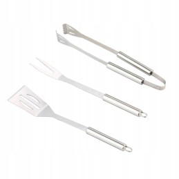 Plieninis kepsninės įrankių rinkinys, mentelė, šakutė, 3in1 terasa