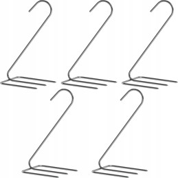 Trigubi kabliukai vištienos rūkymui, 5 vnt