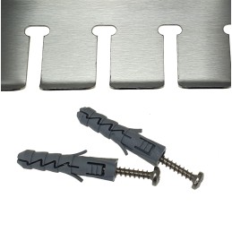 Židinio šakių laikiklis 8 dalims, nerūdijančio plieno, wn 8, liukso pakaba