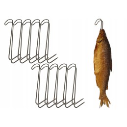 H 318 p dvigubi rūkymo kabliukai žuviai rūkyti