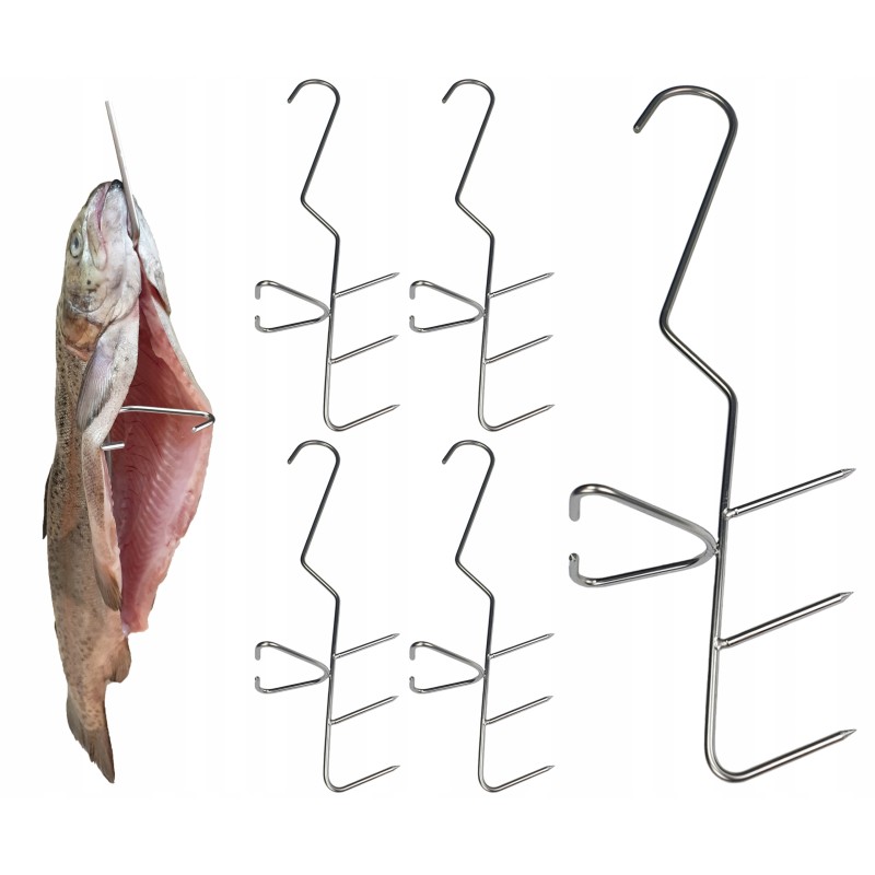 H 324 kabliukas žuviai, upėtakiui, skumbrei rūkyti, 24 cm liuksas