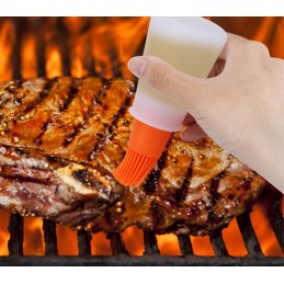 Silikoninis virtuvės šepetys su žaliu silikono šepetėlio buteliuku