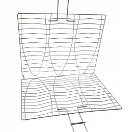 Metalinės grotelės žuviai kepti, 28x55,5 cm